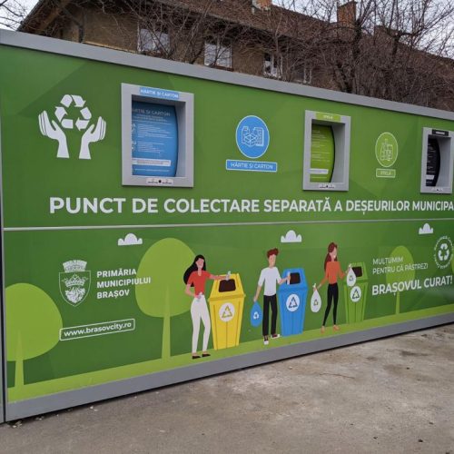 Toate platformele de deșeuri din Brașov vor beneficia de sisteme de colectare selectivă prin intermediul ecoinsulelor digitalizate